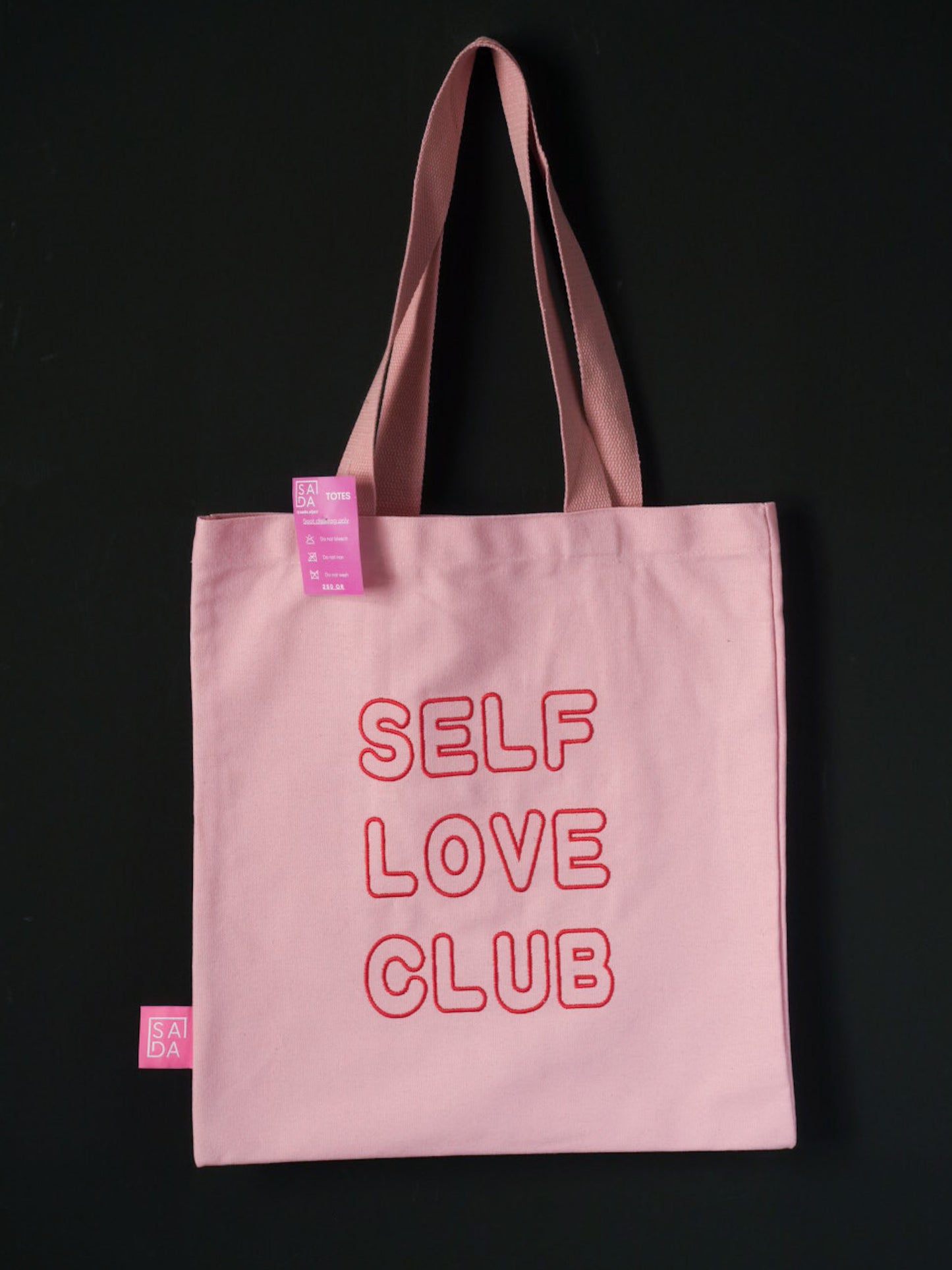 Self love club pink tote