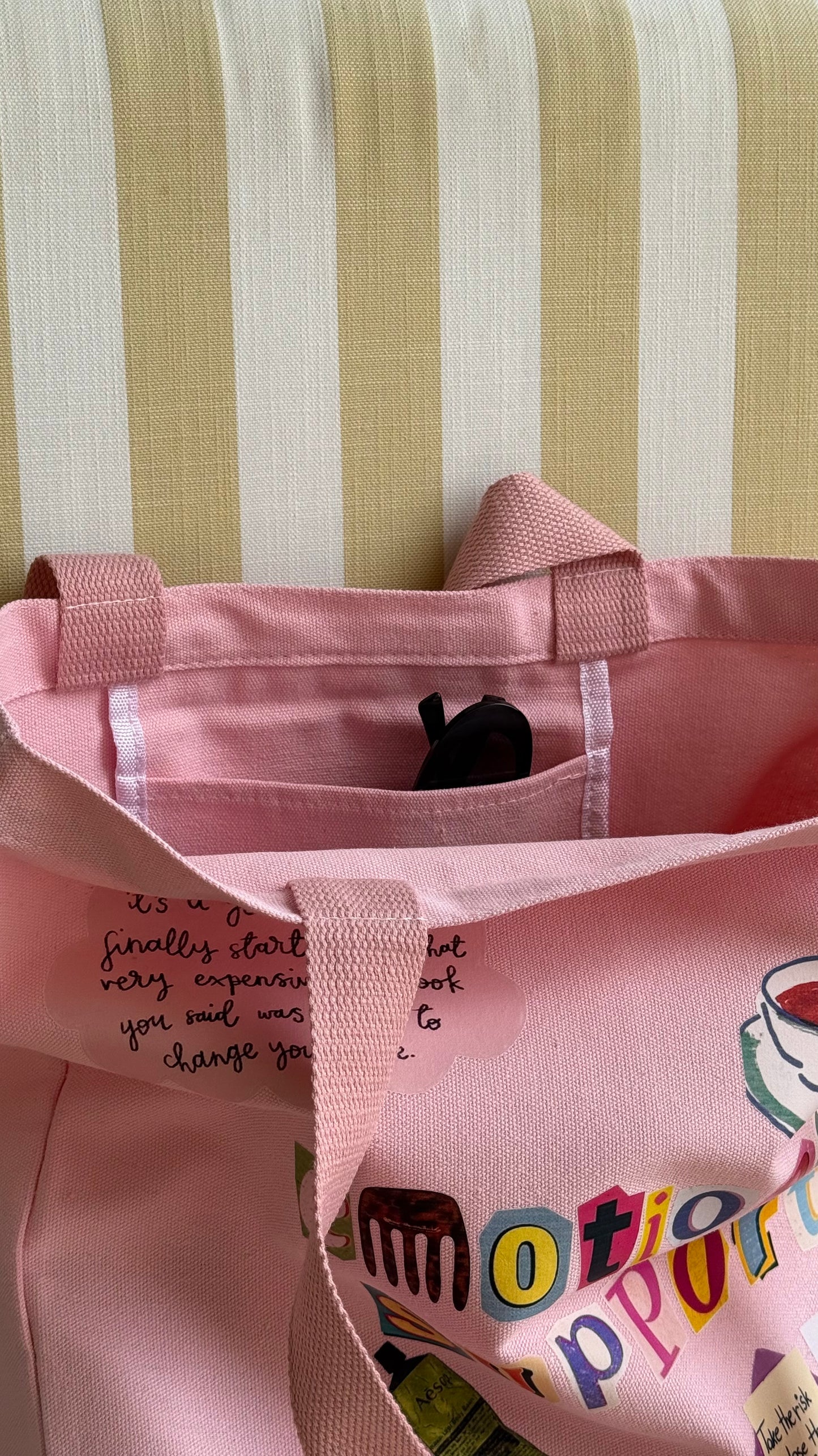 Emotional support tote