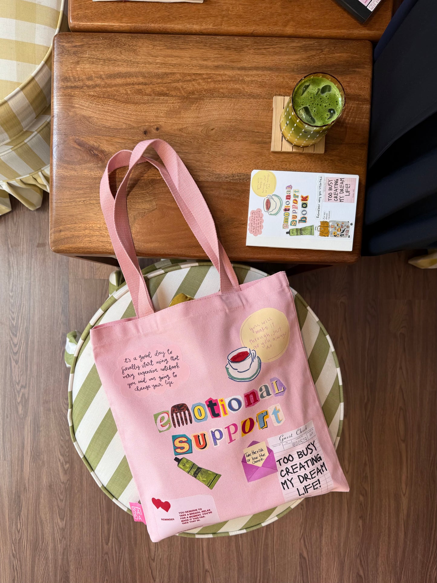 Emotional support tote