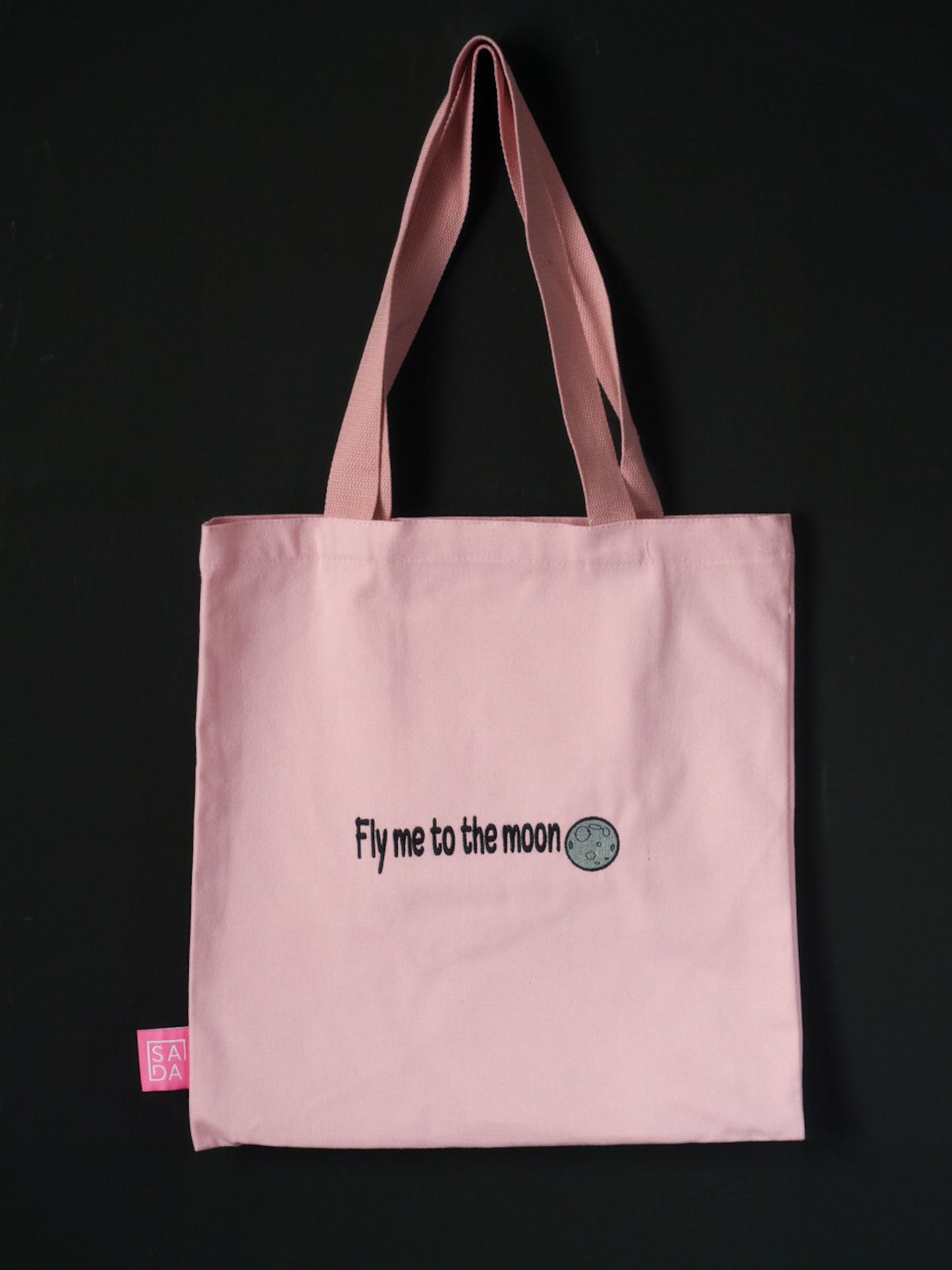 Fly me to the moon pink tote