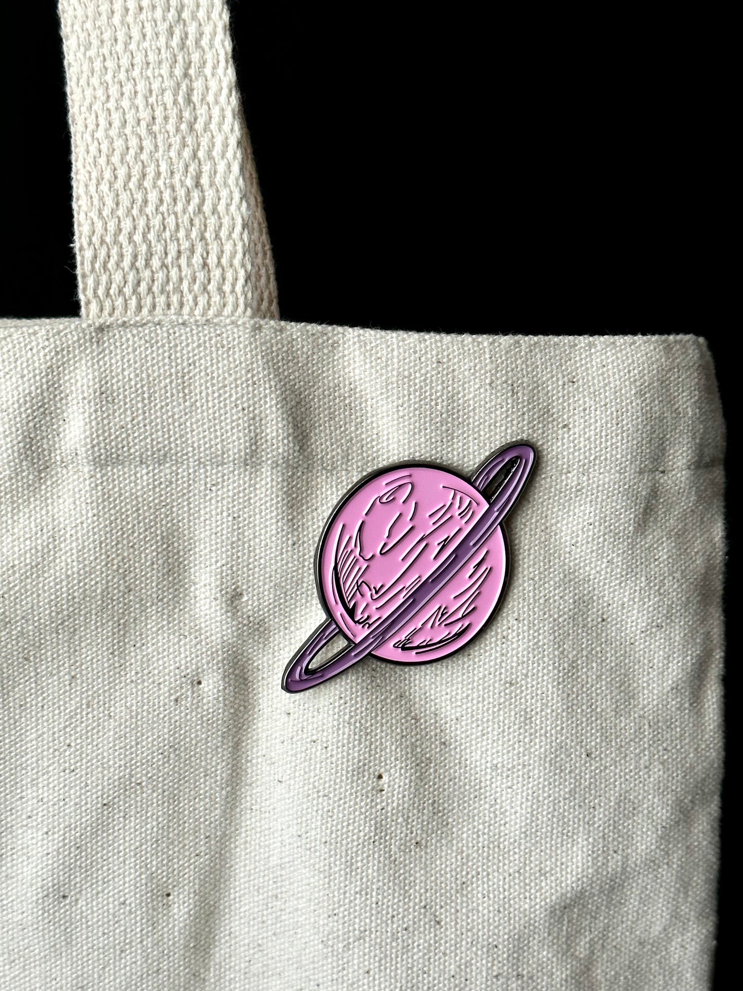 Pink Saturn pin