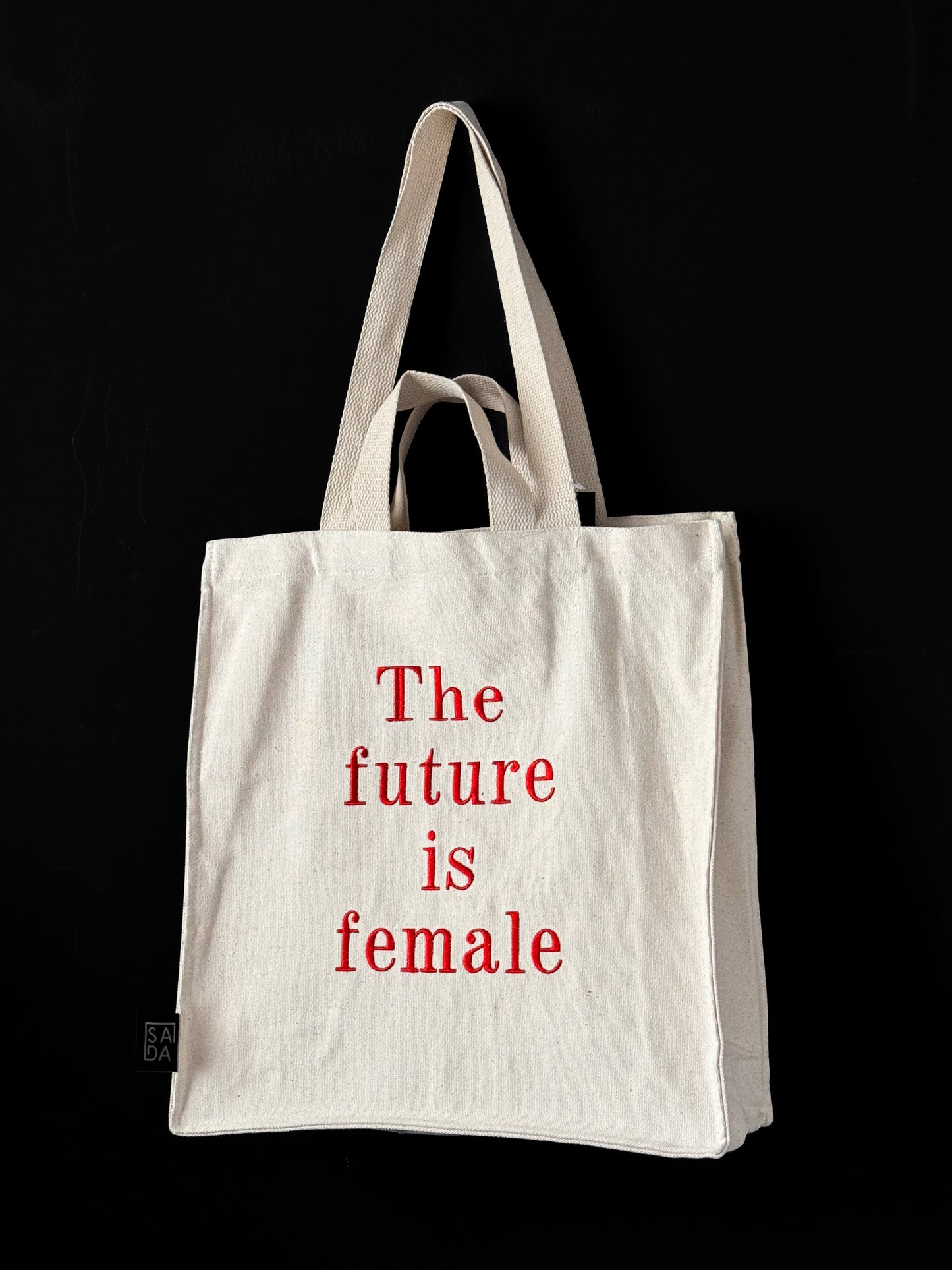 SADA White Large tote bags