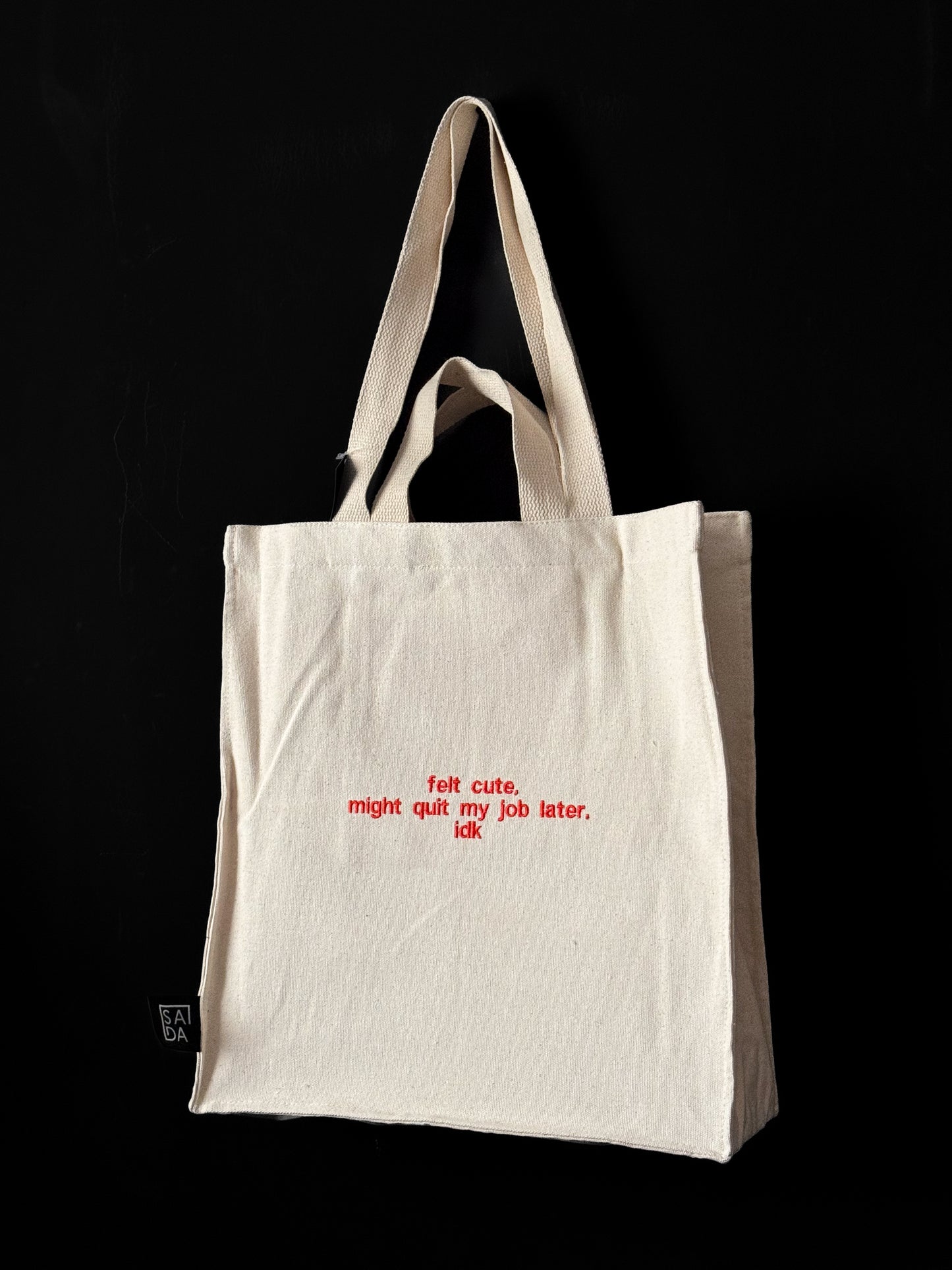 SADA White Large tote bags