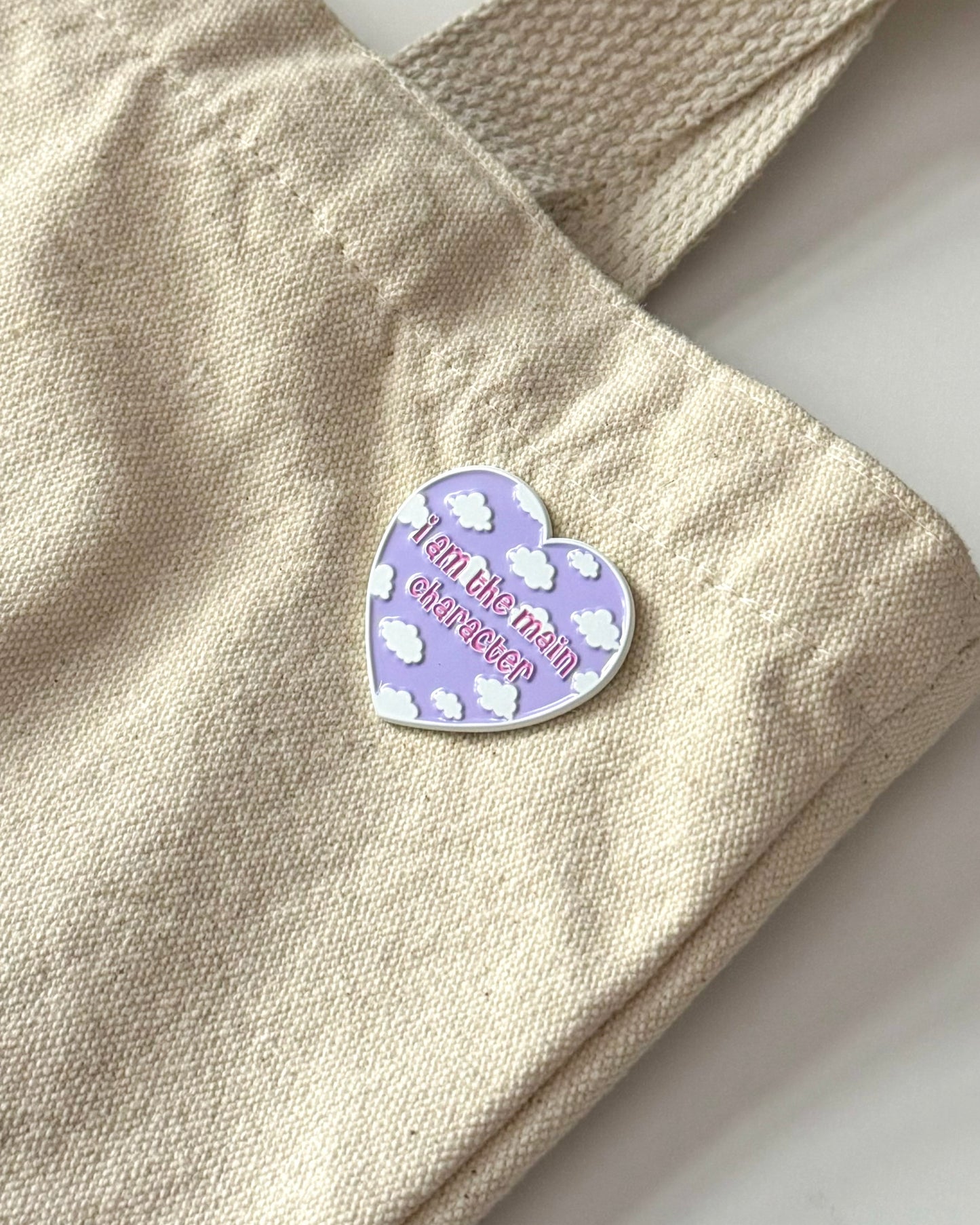 I'm the main character pin