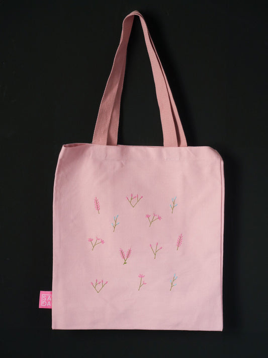 Flowers pink tote