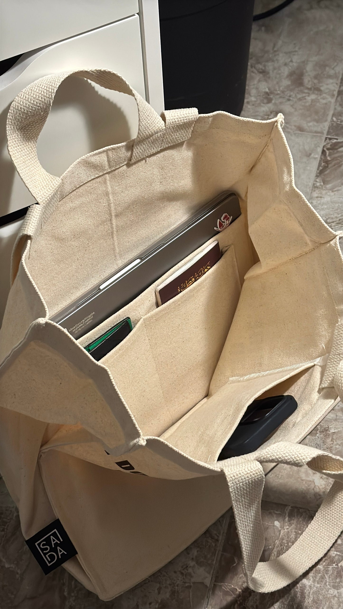 I don’t rise and shine, i drink coffee and hope for the best large tote