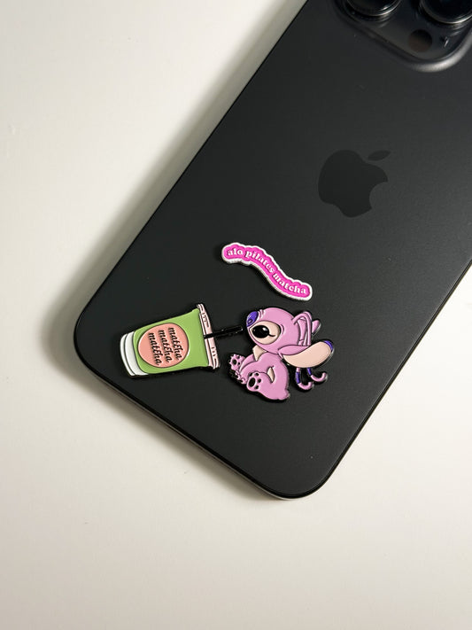 Pink and matcha stitch