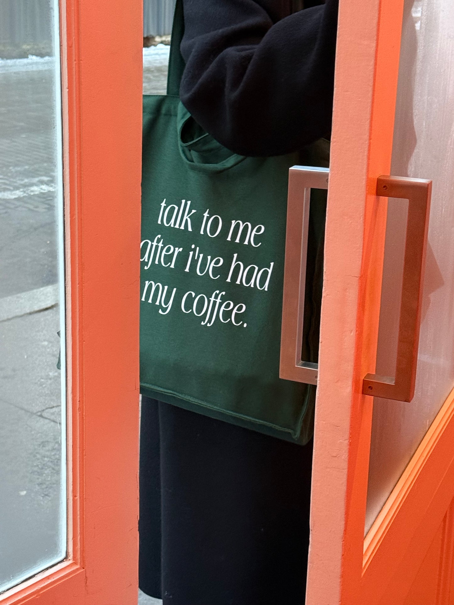 Talk to me after I’ve had my coffee