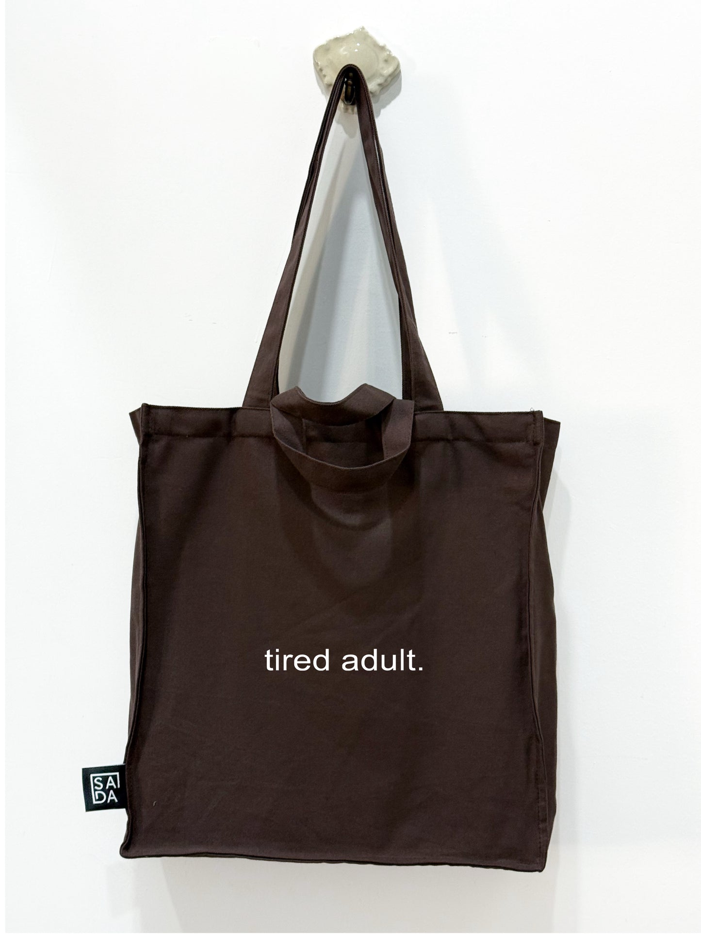 tired adult tote
