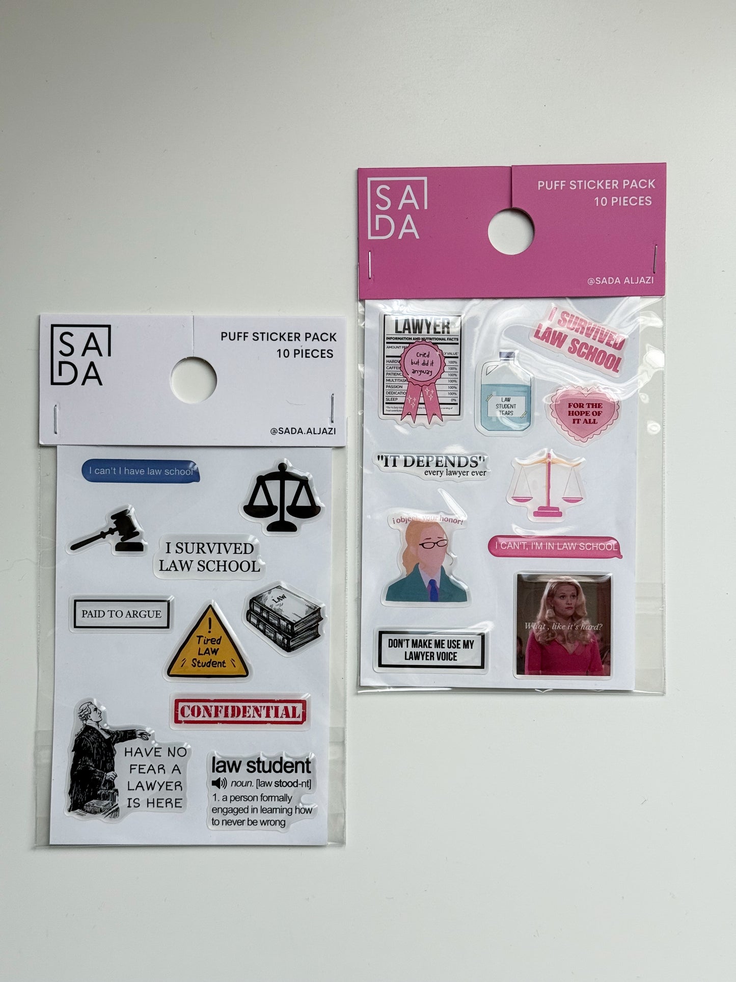 LAW major - puff sticker