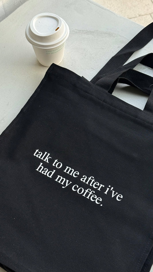 Talk to me after I’ve had my coffee
