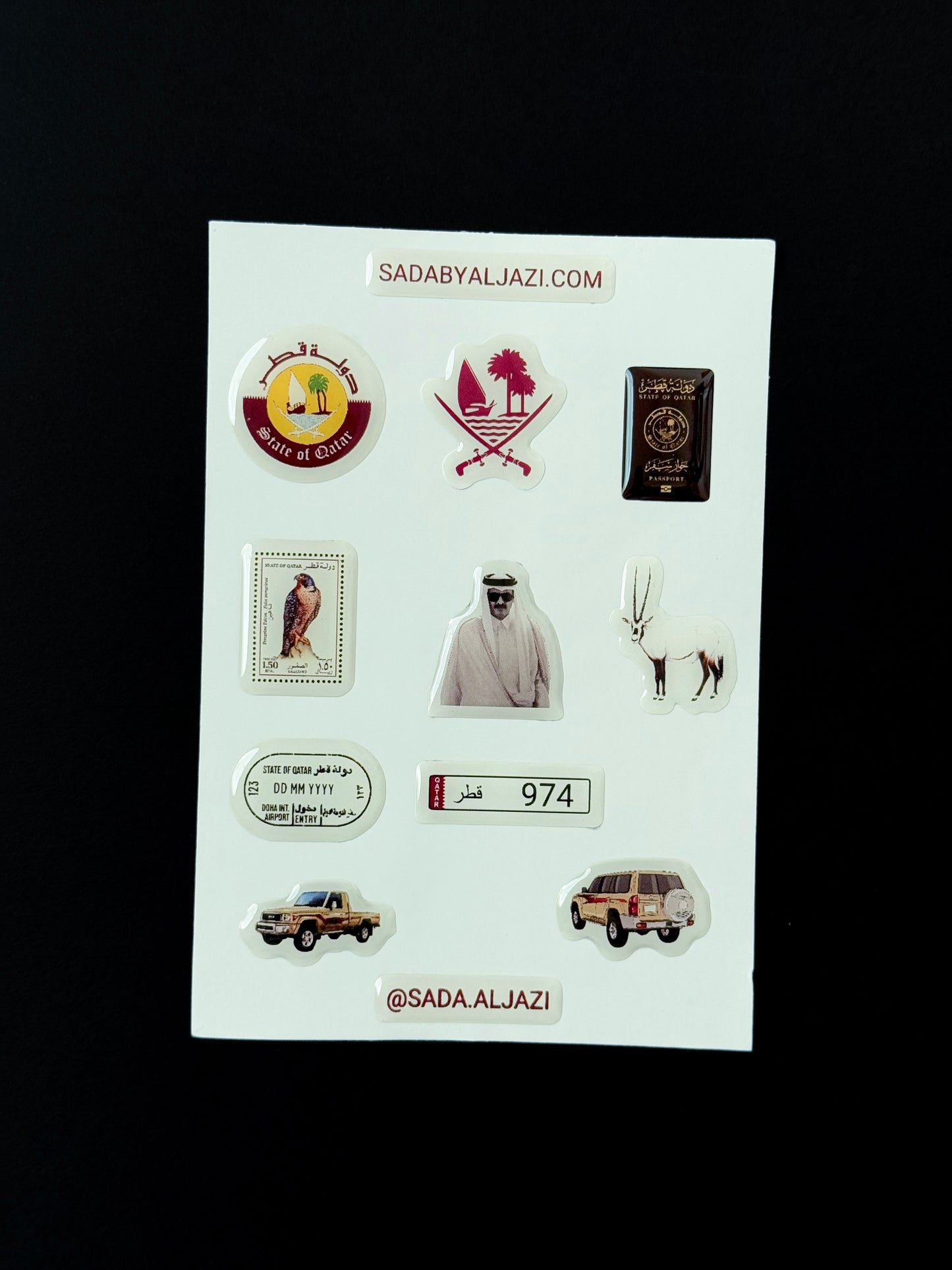 Qatar theme puff sticker pack – SADA FOR GIFTS