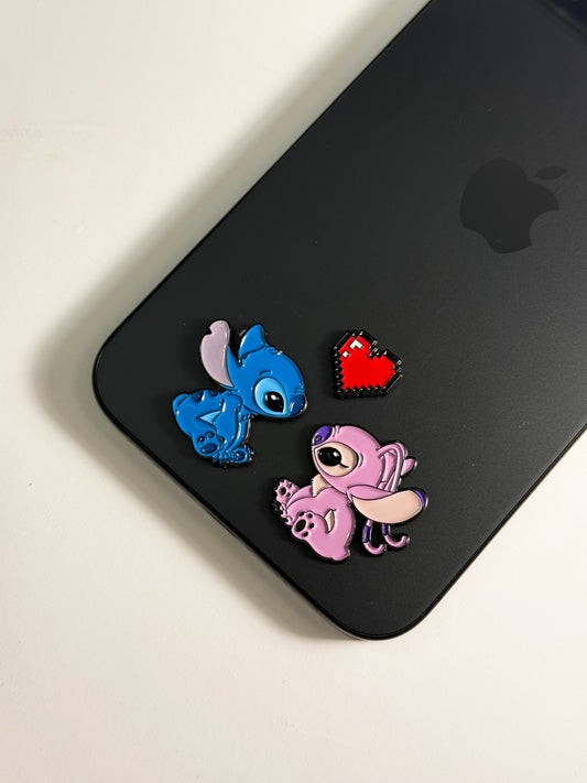 Pink and blue stitch