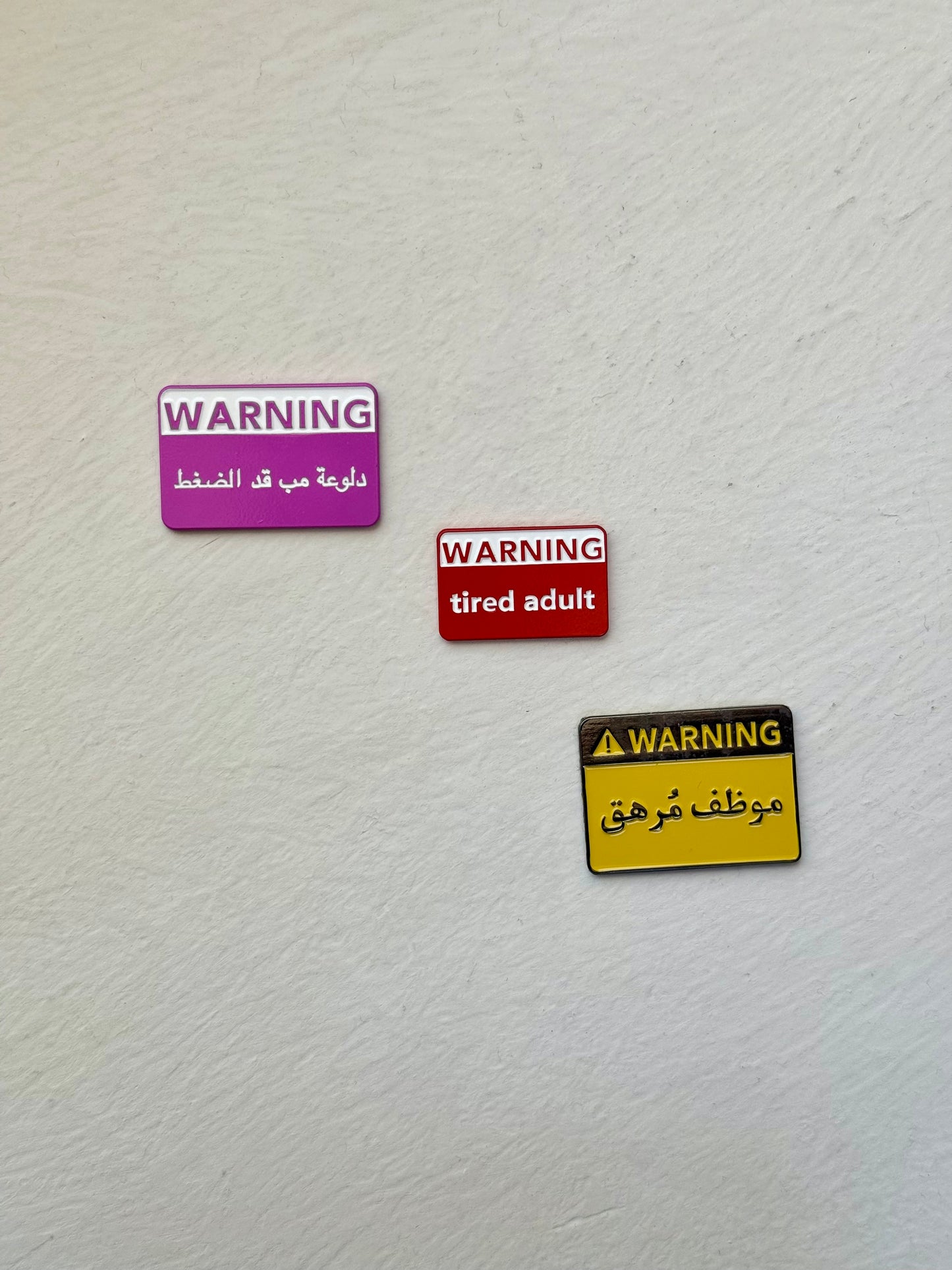 Warning stickers