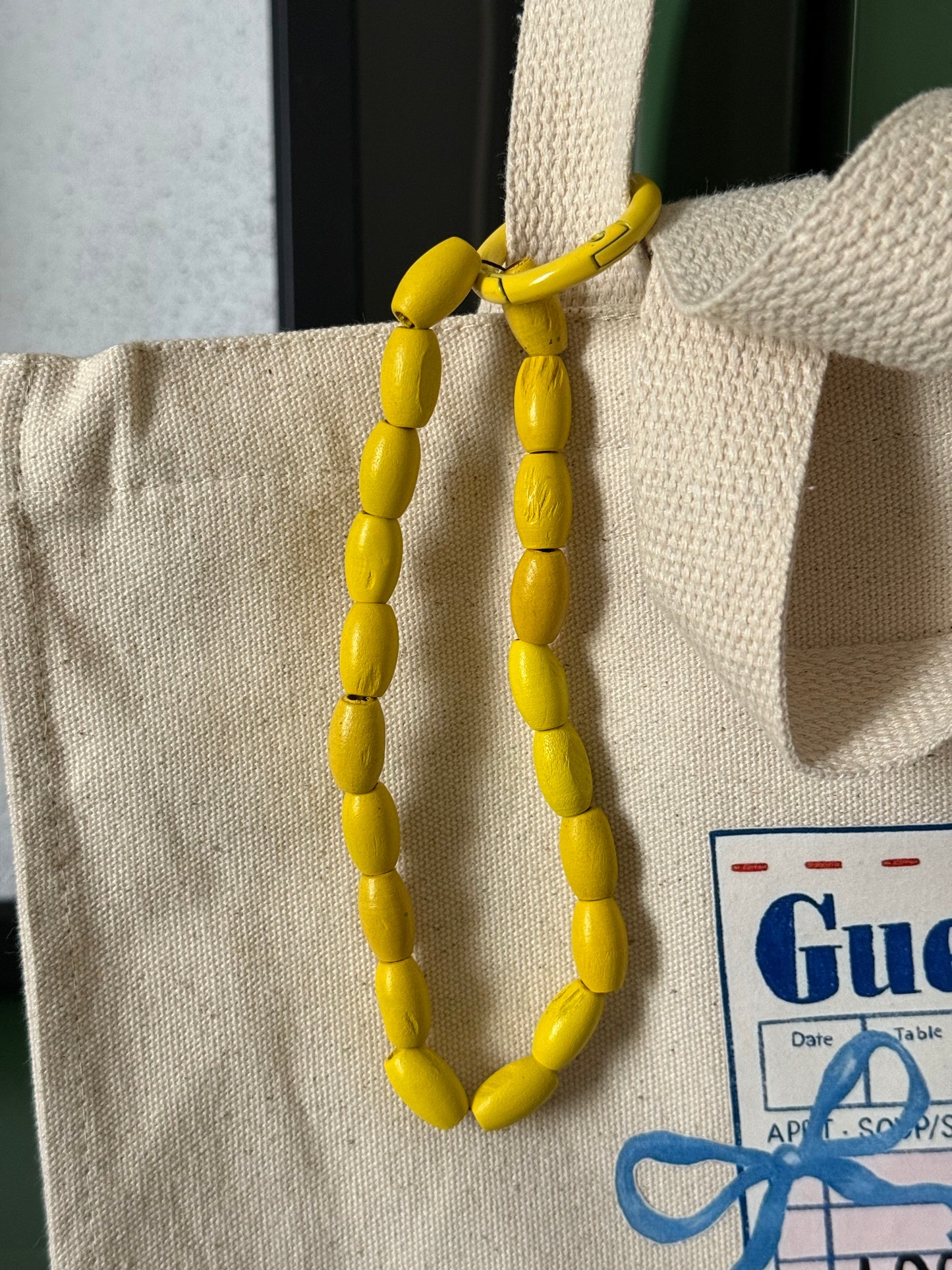 Yellow kharaz beads