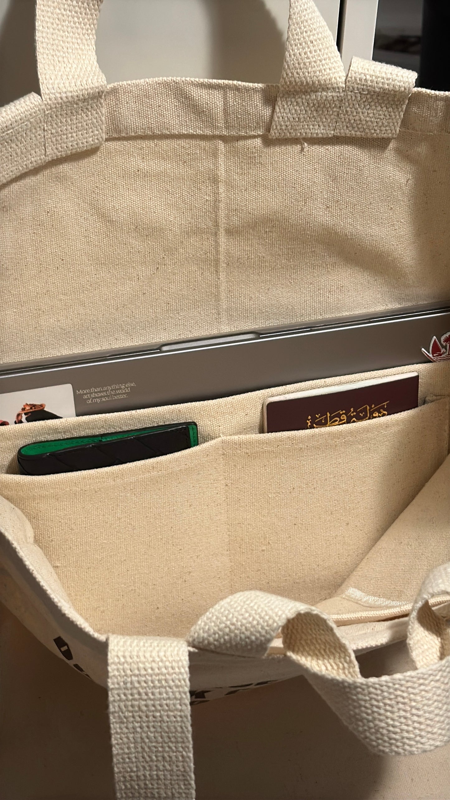 Summer check large tote zipper