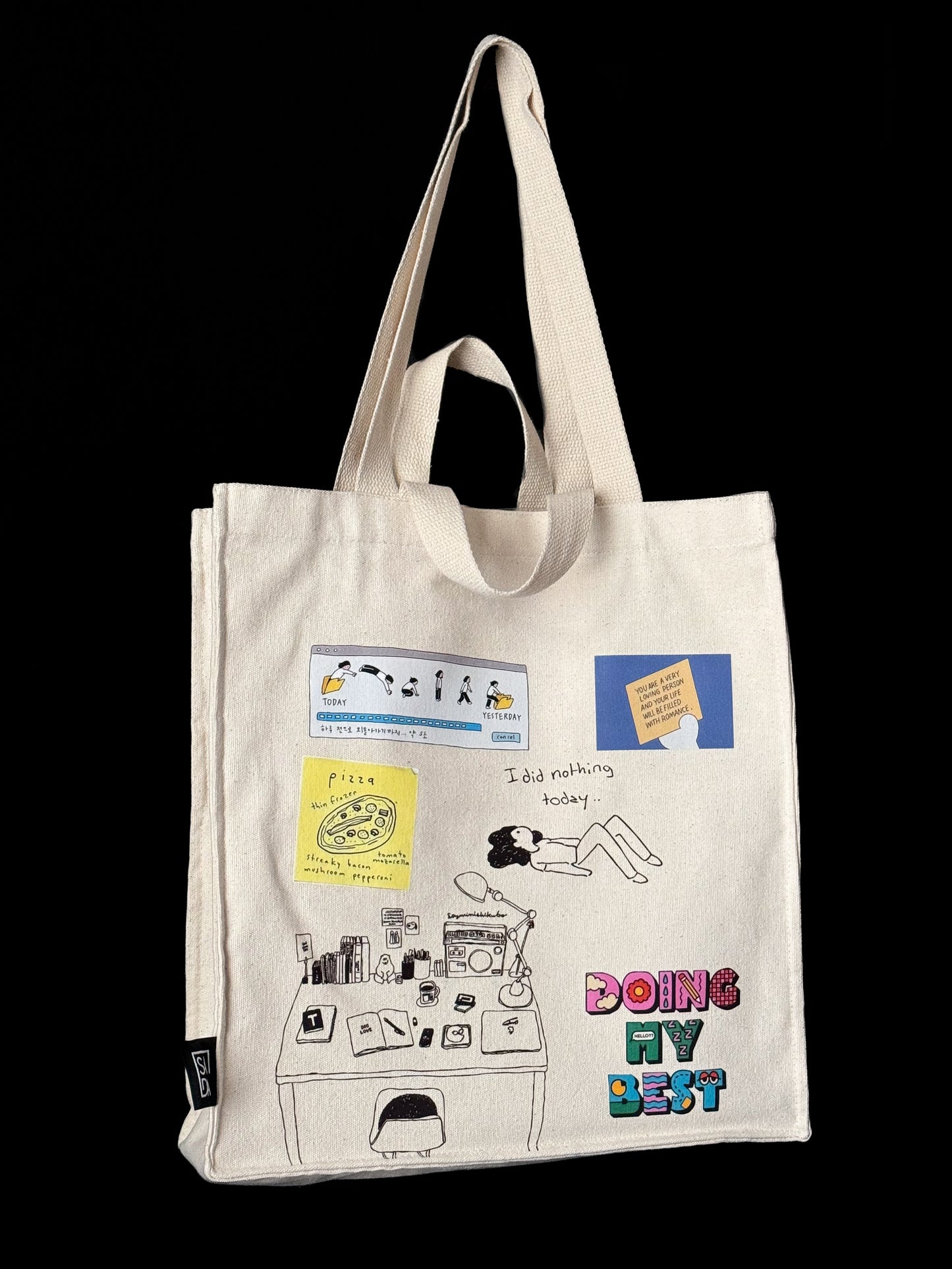 SADA White Large tote bags